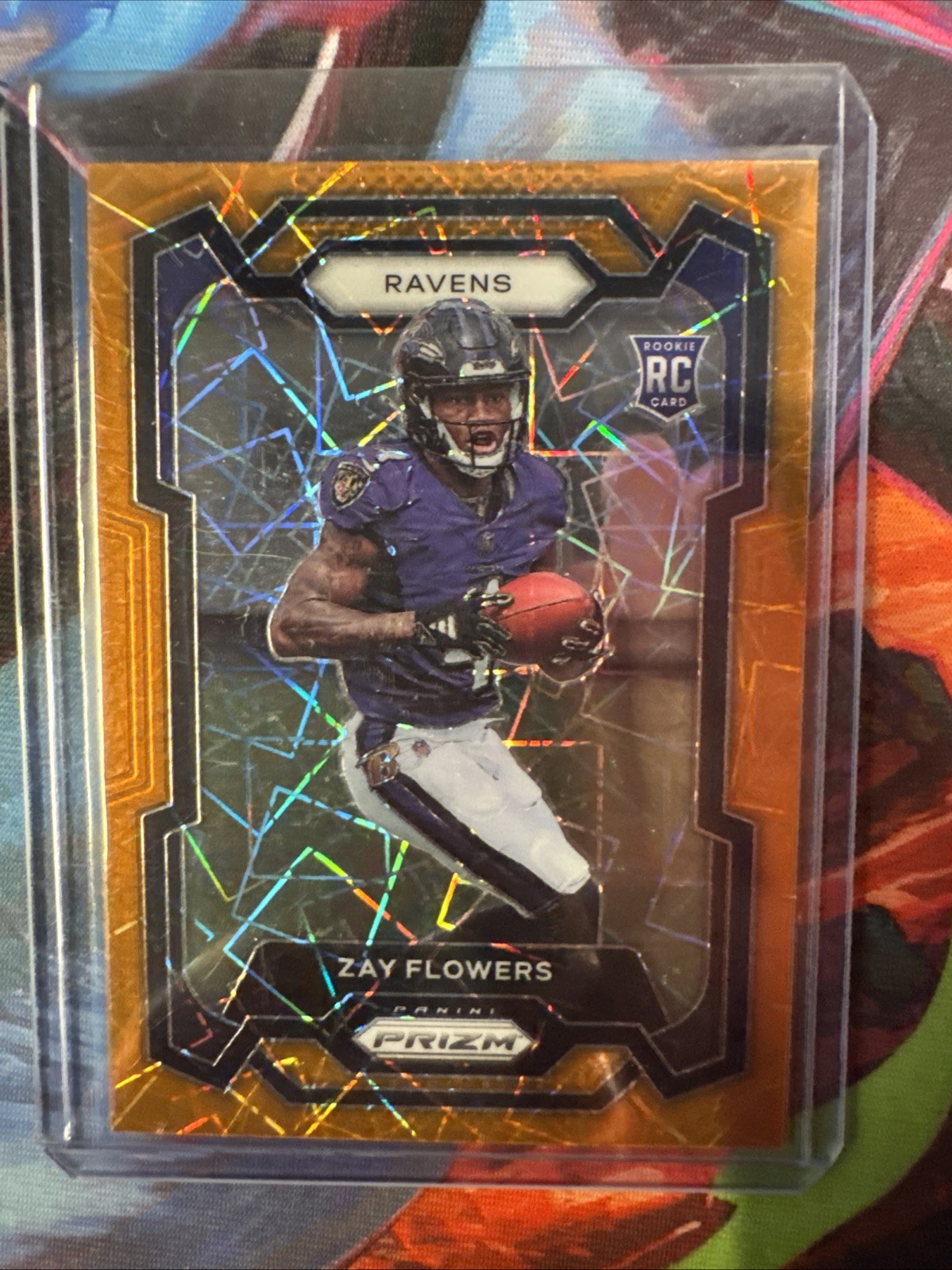 2023 Panini Prizm - Rookies Zay Flowers #307 Lazer Prizm (RC)