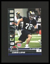 2008 Chris Long Rookie Card Stadium Club /199 #136 Photographer's Proof Rams. rookie card picture