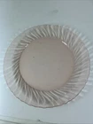 Pink Clear Depression Glass Individual Luncheon/Salad Plate 8 3/4” Vintage