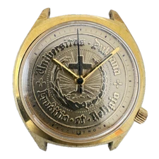 33.5mm Accutron Duke University Men's Tuning Fork Wristwatch 219.10 USA 10k RGP