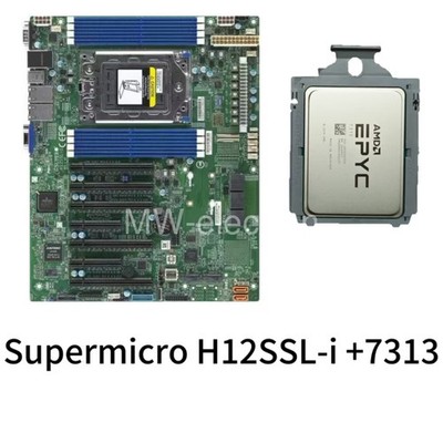 EPYC 7313 CPU 16 Cores 3.0GHz 155W SP3 Processors With Supermicro H12SSL-i