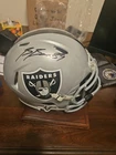 Brock Bowers Autographed  Raiders Full Size Speed Authentic Helmet Fanatics Coa