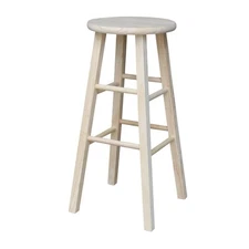 IC International Concepts, Round Top Stool-29" Seat Ht, 13.5"W x 13.5"D x 29"...