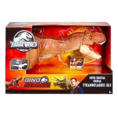 Jurassic World Super Colossal Tyrannosaurus Rex Battle Damage Roarin Sound NEW