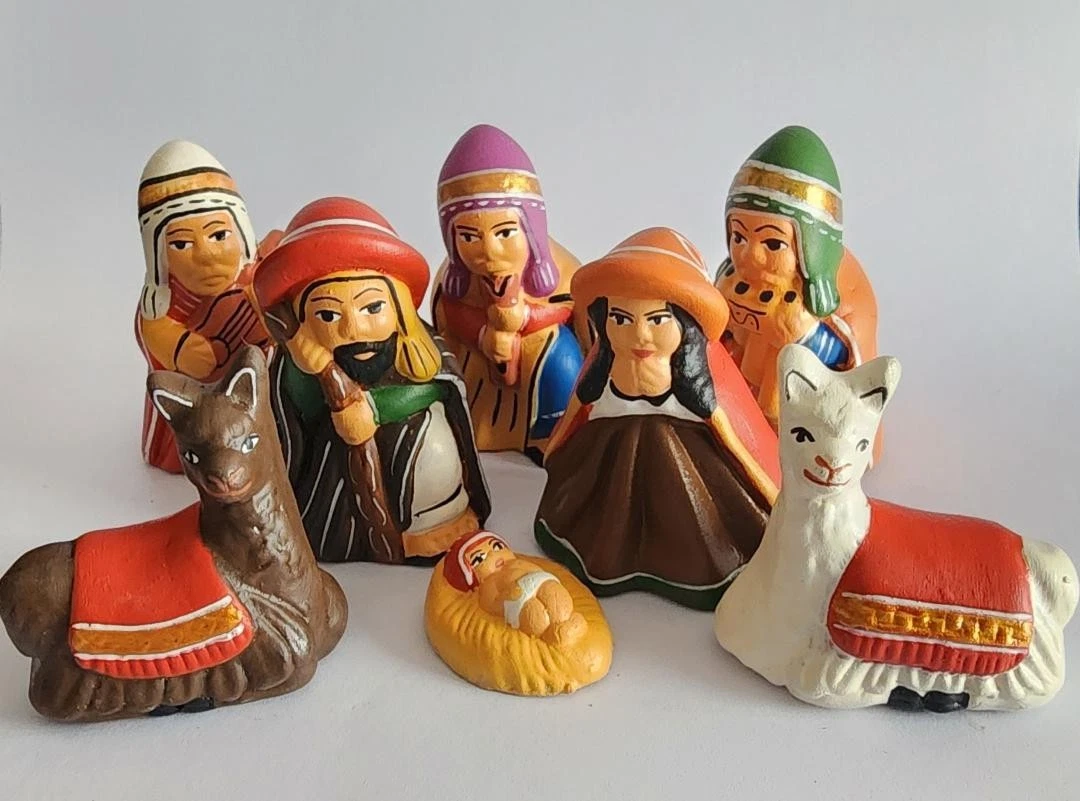 Serie di statuette in ceramica angioletti (Gebraucht) in Melano für CHF