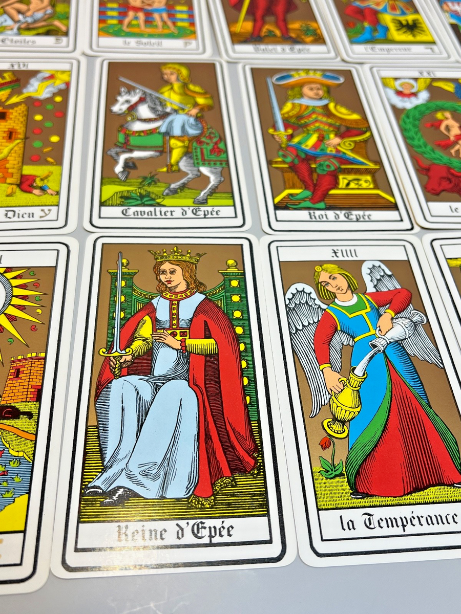 1976 Vintage Swiss Oswald Wirth Tarot Deck Complete Fortune