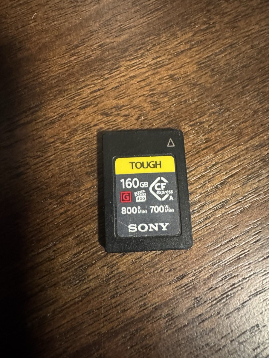 Sony TOUGH CFexpress Type A G Series 160GB High Speed Memory Sony TOUGH CFexpress Type A G Series 160GB High Speed Memory
