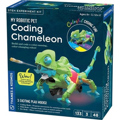 Thames & Kosmos Coding Chameleon STEM Robot Kit   Color Sensing Toy 8+