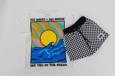 BIG WAVE SET BOYS SETS PANTS AND TSHIRT