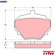 BRAKE PAD SET DISC BRAKE GDB974 FOR LAND ROVER DISCOVERY RANGE MG MGB/GT 2.5L