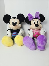 Disney Baby Mickey Minnie Mouse Easter plush large w/ tags 20" pair