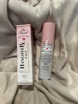 Too Faced Hangover 3-in-1 Replenishing Primer & Setting Spray 4.0 oz 120 ml NIB