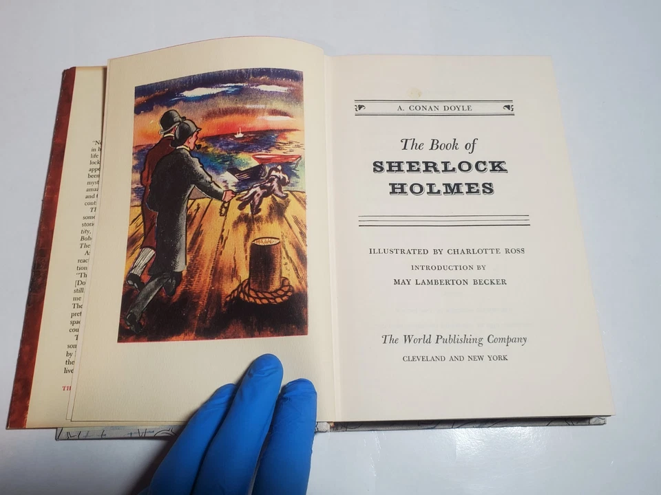 The Book of Sherlock Holmes Arthur Conan Doyle 1950 Rainbow Clas R-28 READ DESC. - Image 3 of 4