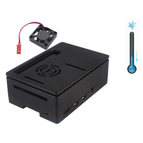 ABS Protective Case Shell with Cooling Fan Heatsink For Raspberry Pi 4 Model B - Afbeelding 8 van 9