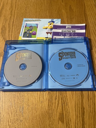 The SpongeBob Squarepants Movie Sponge Out of Water Blu-ray & DVD No Slipcover - Picture 10 of 15