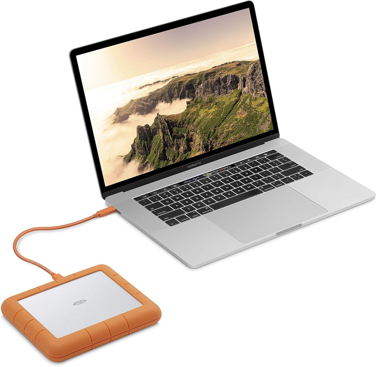 LaCie Rugged Raid Shuttle 8TB External Hard Drive, Orange