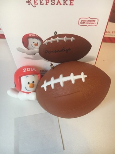 Football Star Personalised Christmas Hallmark Keepsake Ornament New In Box - Picture 8 of 11