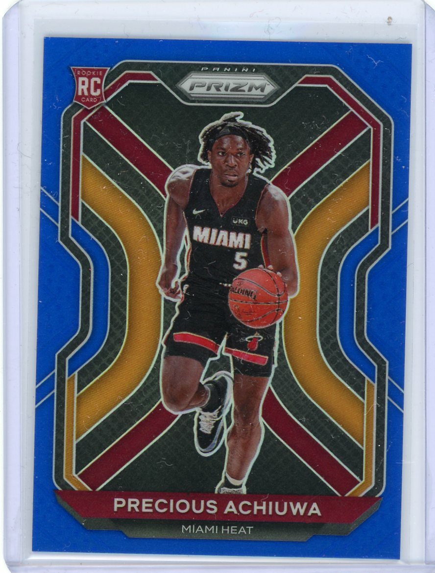2020-21 Panini Prizm Basketball Blue Prizm Rookie #294 Precious Achiuwa #173/199