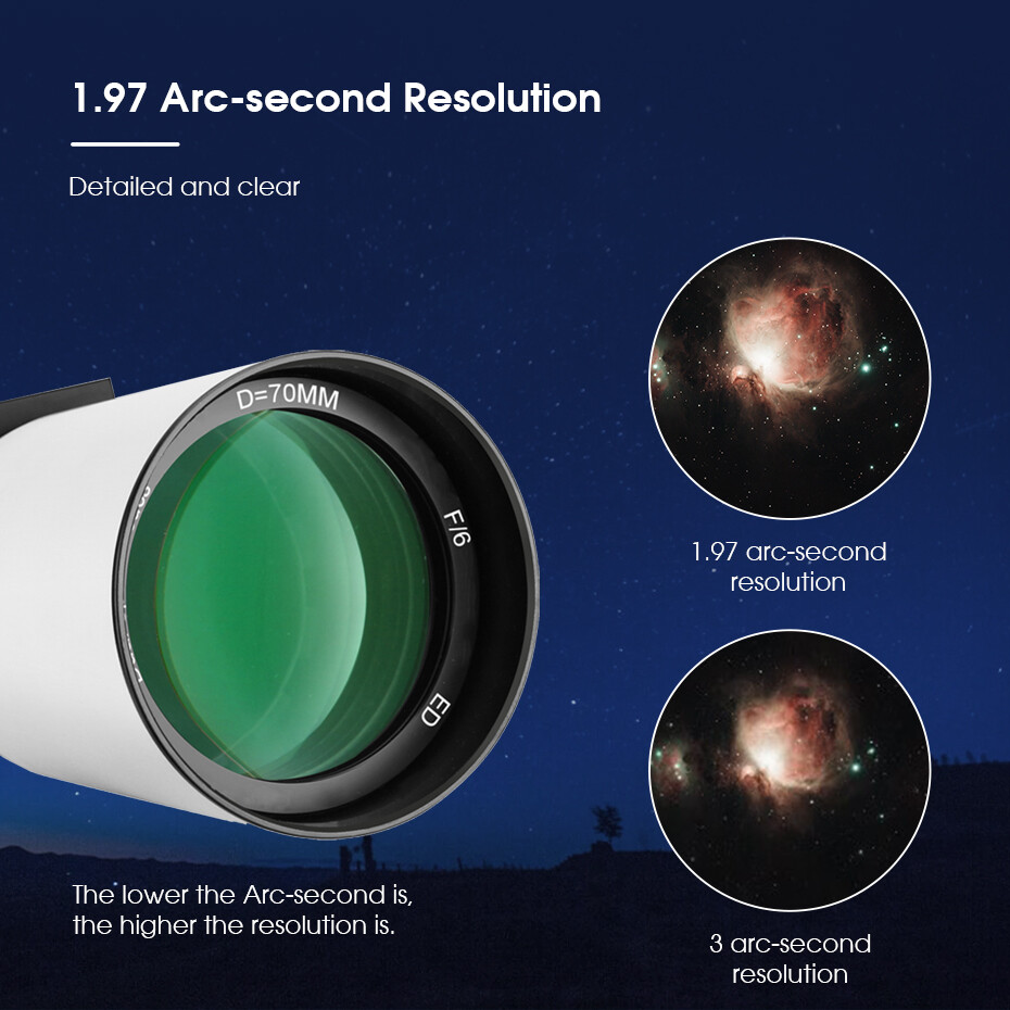 SVBONY SV503 70ED Telescope F6 Refractor OTA Semi-Achromaticfor Astrophotography