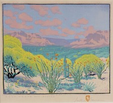 Palo Verde y Ocotea de Gustave Baumann - Impresión mate de calidad - MARCO ME