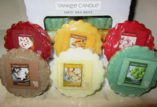 Box of 24 Yankee Candle Retired COOKIE SWAP Tarts Assorted~PISTACHIO~GINGERBREAD - Picture 1 of 3