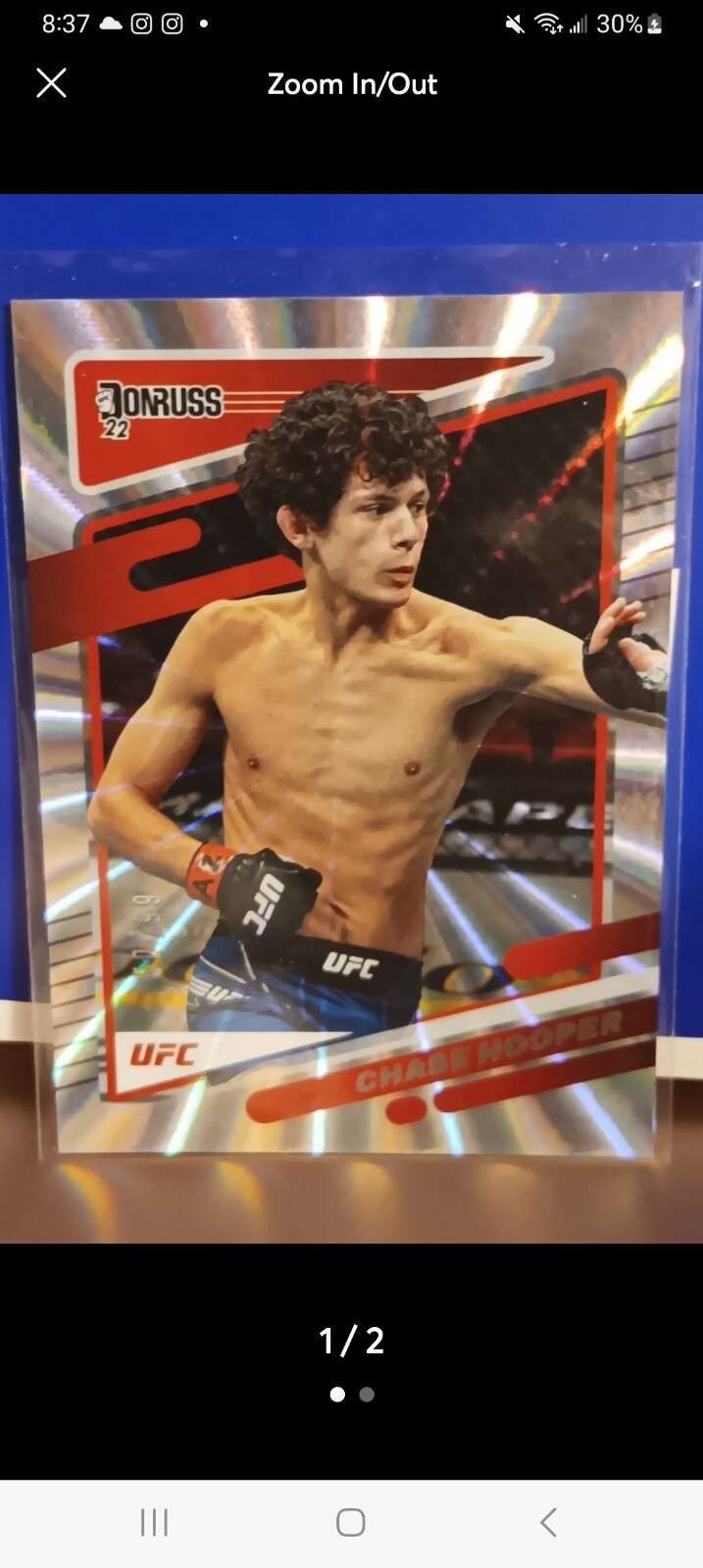 2022 Donruss UFC - Holo Laser #186 Chase Hooper /99