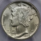 1944 Mercury Dime - PCGS MS66