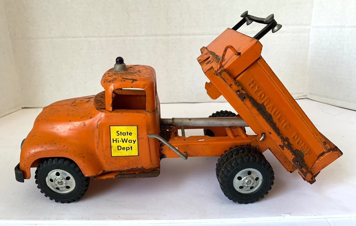 ヴィンテージToy 1950s Tonka トラック 荷台のみ Vintage 1950's TONKA STATE Hi-Way Dept HYDRAULIC DUMP TRUCK