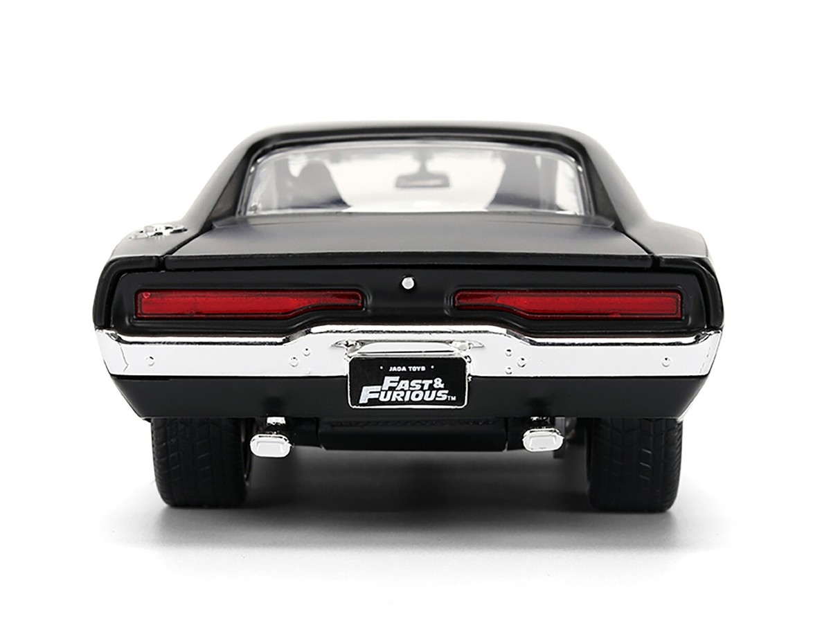 Dodge Charger R/T 1970 Fast &amp; Furious 1/24 Jada &ndash; Nero Opaco, Modellino Pressofuso