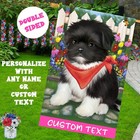 Shih Tzu Dog House Flag Holiday Double Sided 28"x40" Many Designs NWT NEW
