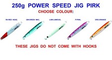 SURE CATCH 250g POWER SPEED JIG PIRK DEEP SEA FISHING BOAT ROD NORDIC COD LURES