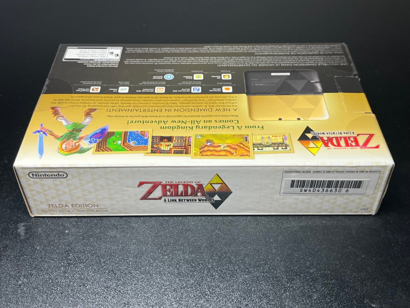Nintendo 3DS XL Zelda A Link Between Worlds Limited Edition Console ⛏️🏹