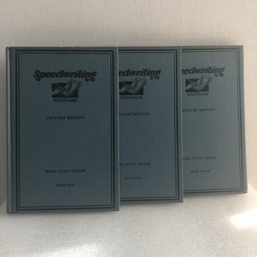 Speedwriting Kurzschrift Heim Studiengang 6 Bücher Jahrhundertausgabe 1951 bis 1957 - Bild 2 von 19
