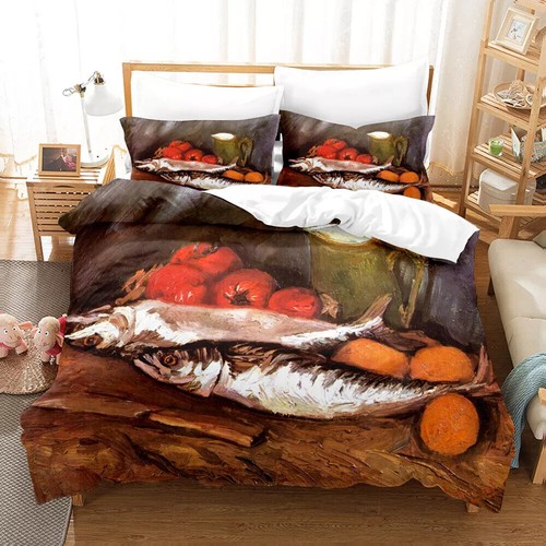 Van Gogh's Paintings Duvet Cover Bedding Set Single Double King Pillowcase Gift - Bild 11 von 12