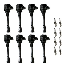 8x Ignition Coil & IRIDIUM Spark Plug for Nissan NV2500 NV3500 TITAN 5.6L UF-812