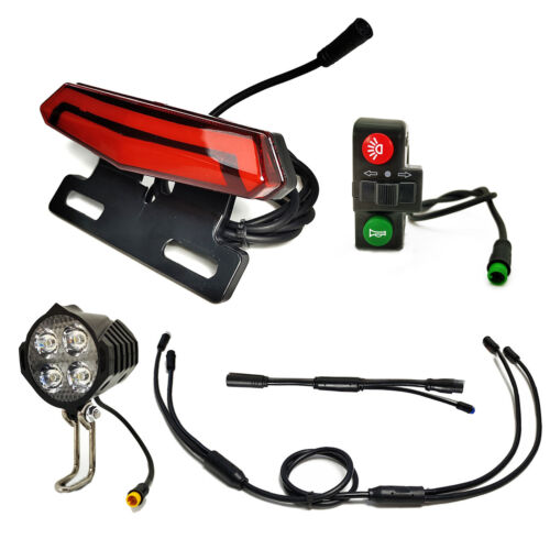 Ebike Headlight Tail Rear Lights Horn LED Brake light For Bafang Mid-drive GOOD - Picture 1 of 24