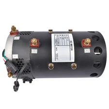 XQ-5.3 Electric Cart DC Motor w/Sensor for 48 Volt Motor XQ 5.3 19 Spline 5.0 HP