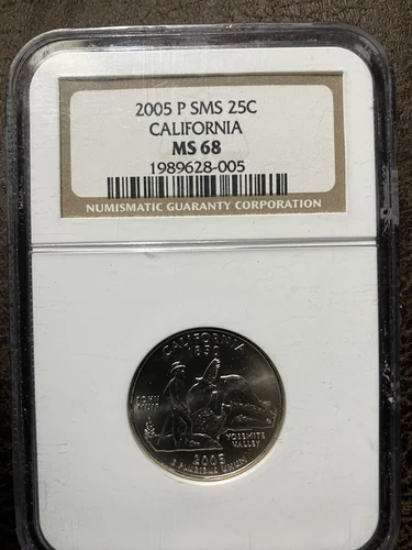 2005 P California Quarter 25c SMS NGC MS68