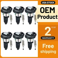6 Pack For GMC Envoy 4.2L L6 2002-2005 Ignition Coil and Spark Plug