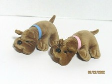 Kennel Kuddlees Tara Toy Corp Dog Puppy Plush With Collar Stuffed Lot Of 2 Toys