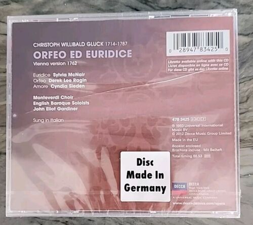 Gluck: Orfeo Ed Euridice (CD, 2012) John Eliot Gardiner - Picture 3 of 8