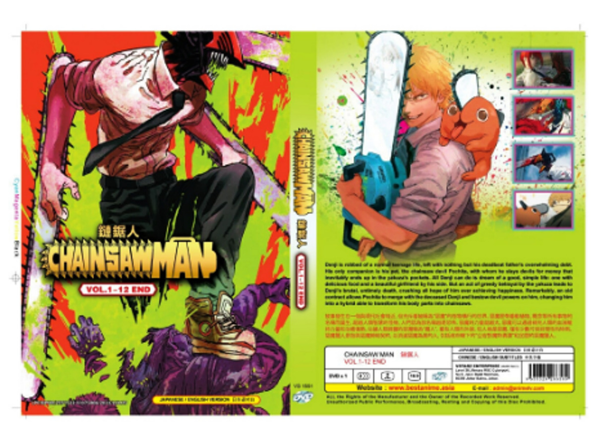 Chainsaw Man Episode 1-12End Japanese Anime DVD English Dub Region