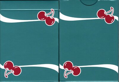 Cherry Casino Tropicana Teal Playing Cards Poker Size Deck USPCC Custom Limited