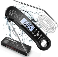 Instant Read Digital Meat Thermometer Fast for Kitchen Food Cooking BBQ Grilling
