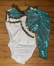 Multi-color Jazz Dance Outfit W/ Sequin Women  s Sz S/M