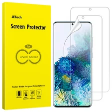 JETech Screen Protector for Samsung Galaxy S20 Plus 5G 6.7-Inch, 2-Pack