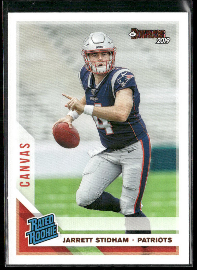 2019 Donruss Jarrett Stidham 307 Rated Rookies Canvas 307