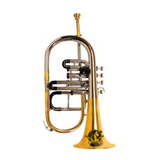 SOUND SAGA  Flugel Horn 4 Valve With All Accessories Including Mouthpiece Case.