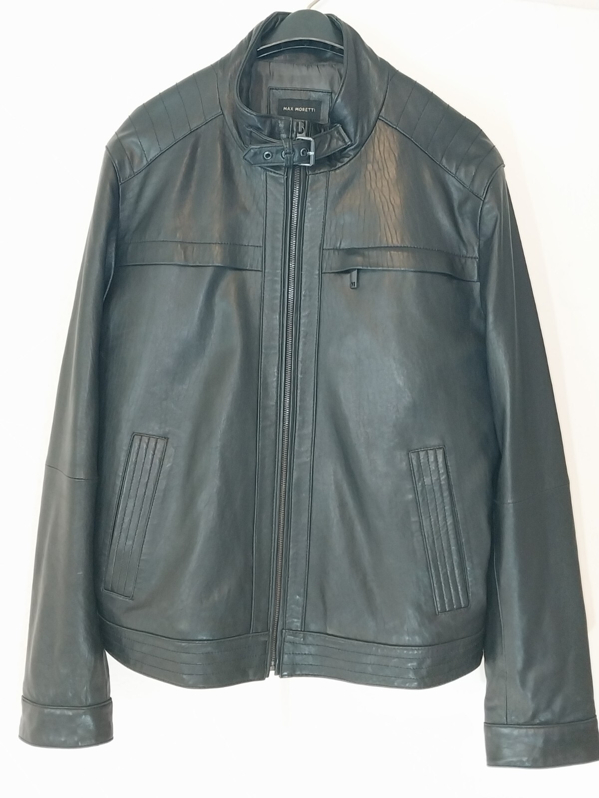Max Moretti Black Leather Jacket - image 2