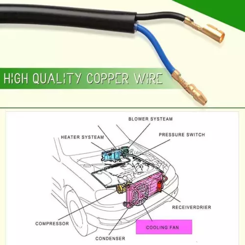 9" Elektrische Universal Lüfter Auto Kühlerlüfter Ziehen Schieben 12V 90W - Bild 3 von 6